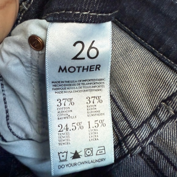 Mother size 26 a.k.a. goddess The Looker dark blue minimalist‎ jeans - Picture 8 of 9